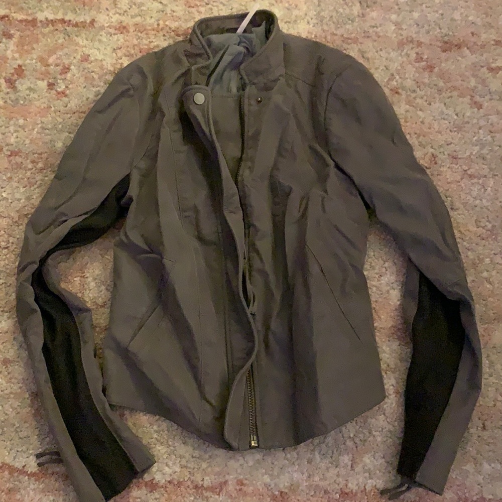 Free people faux leather jacket
